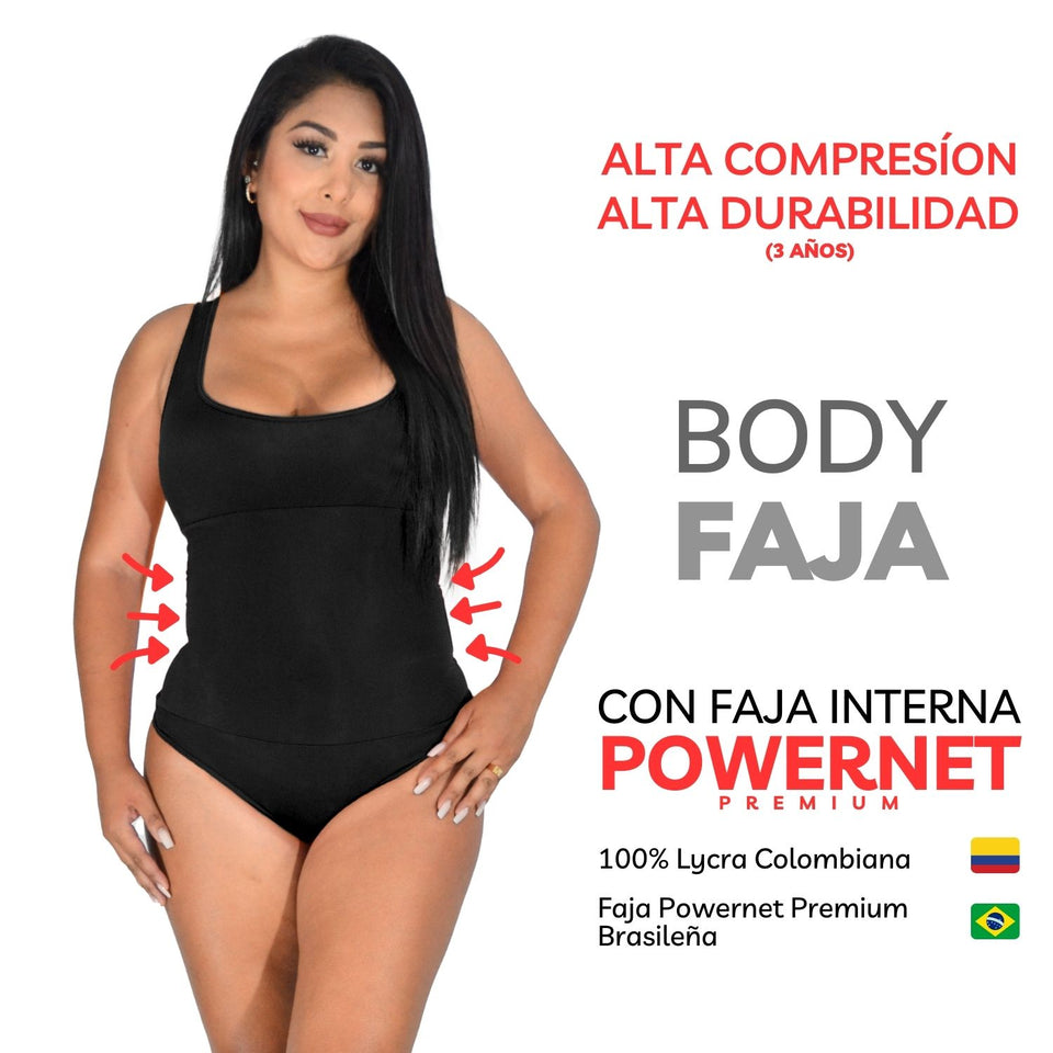 Body de Alta Compresión con Tecnología Powernet Premium